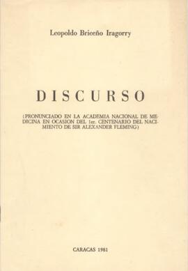Discurso pronunciado por el Dr. Leopoldo Briceño Iragorry