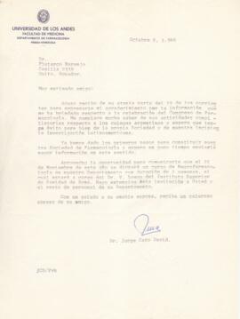 Dr. Jorge Cato David a Dr. Plutarco Naranjo