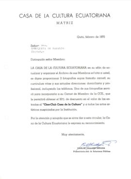 Correspondencia - Actualización de Hoja de vida