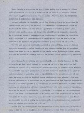 Mesa redonda: Política para el desarrollo científico y tecnológico del Ecuador