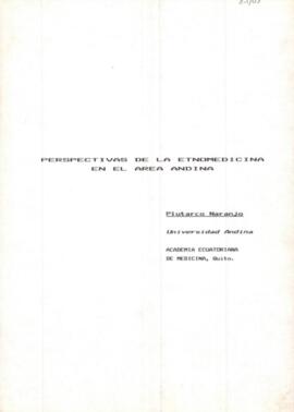 Perspectivas de la etnomedicina en el área Andina