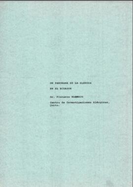 Artículo. Un panorama de la alergia en el Ecuador