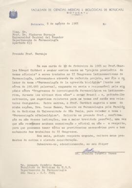 Correspondencia - Dr. Armando Octavio Ramos a Dr. Plutarco Naranjo