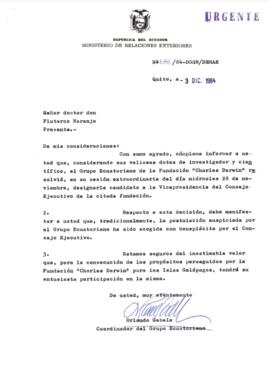 Candidato a la Vicepresidencia