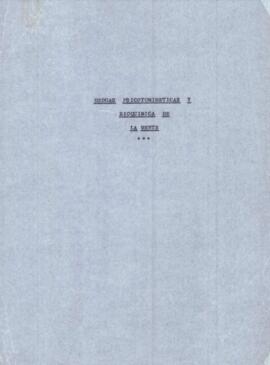 Drogas psicotomiméticas y bioquímica de la mente