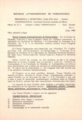Correspondencia - Circular No. 6 por Dr. Plutarco Naranjo.