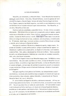 La casa y museo de Manuelita 