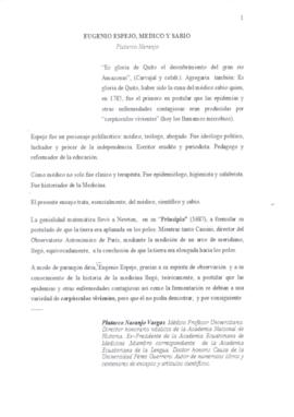 Eugenio Espejo, médico y sabio.