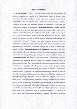 Eugenio Espejo (1747 - 1795)