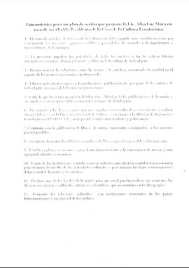 Candidatura de la Lic. Alba Luz Mora para la presidencia de la CCE.