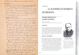Historia abreviada de la Academia de Medicina