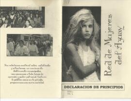 Red de Mujeres del Azuar: Declaración de Principios