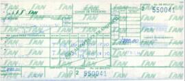 Boleto de avión No. 550041