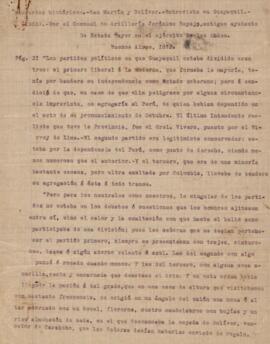 Recuerdos históricos.- San Martín y Bolívar.- Entrevista en Guayaquil (1822)