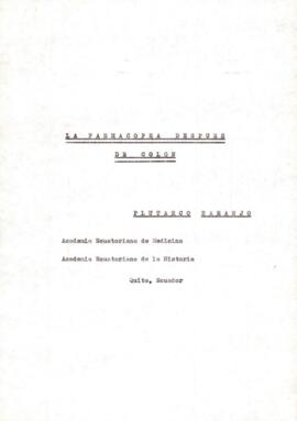 La farmacopea después de Colón