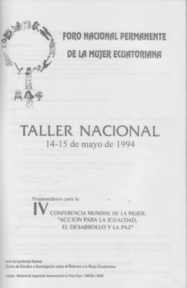 Foro Nacional permanente de la Mujer Ecuatoriana