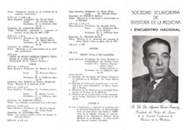 Correspondencia - IX Congreso  Médico Nacional y I Encuentro Nacional de la Historia de la Medicina