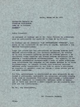 Correspondencia - Observaciones al trabajo del Dr. Julio Falcony, "Las enfermedades venéreas...