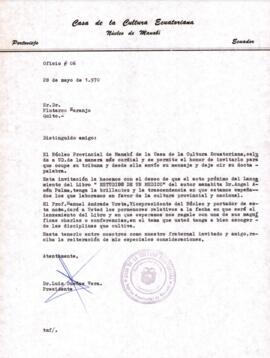 Correspondencia - Invitación a ocupar tribuna y emitir una conferencia 