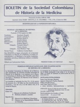 Boletín de la Sociedad Colombiana de Historia de la Medicina. Vol. 2 No. 2