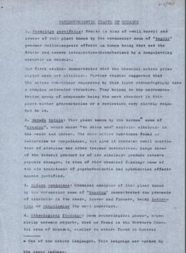 Psychotomimetic plants of Ecuador