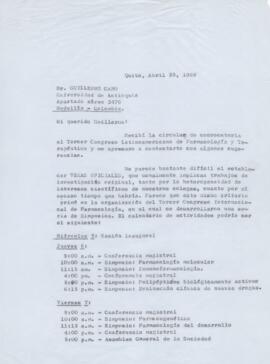 Correspondencia - Dr. Plutarco Naranjo a Dr. Guillermo Cano.