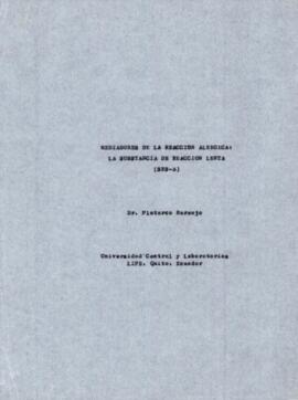 Mediadores de la reacción alérgica: la sustancia de reacción lenta (SRS-A)