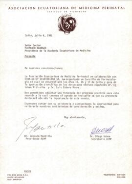 Correspondencia - Dr. Gonzalo Mantilla y Dr. Diego Noboa