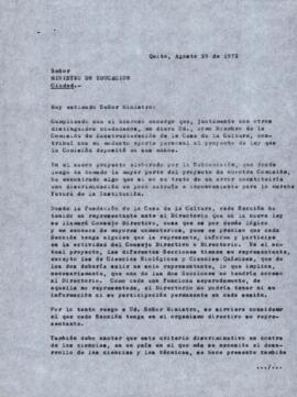 Correspondencia - Directivo de la Sección de Ciencias Biológicas y Ciencias Químicas.