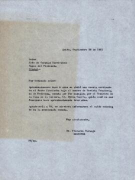 Correspondencia - Cuenta corriente en Banco Pichincha