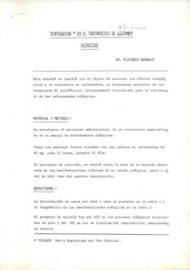 Terfenadina en el tratamiento de afecciones alérgicas