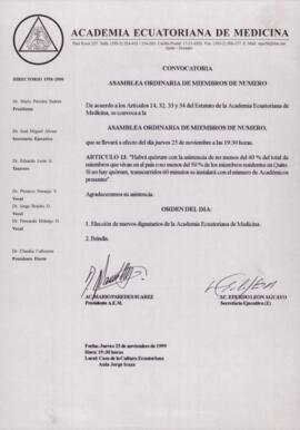 Correspondencia - Ac. Mario Paredes Suárez y Ac. Eduardo León Aguayo