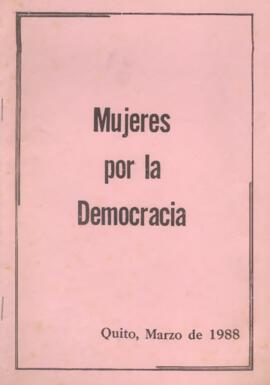 Mujeres por la democracia.