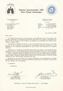 Dr. Pedro Vargas Morales P. y Dr. Julián Rodríguez G. a Dr. Plutarco Naranjo