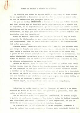 Nuñez de Balboa o Sueños de grandeza