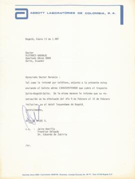 Douglas Uribe G. a Dr. Plutarco Naranjo.