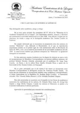 Correspondencia - Informe