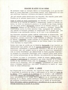 Mecanismo de acción de las drogas.