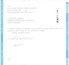 Telegrama - Gabriel Briceño Romero