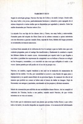 Narciso y Eco