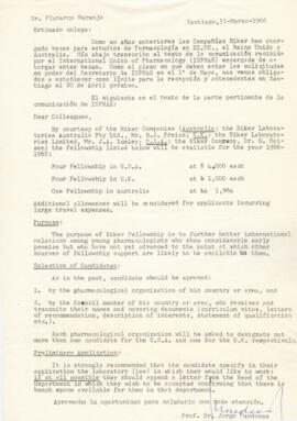 Prof. Dr. Jorge Mardones a Dr. Plutarco Naranjo.