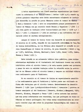 Transtornos motores por Harmina y efecto de sus antagonistas