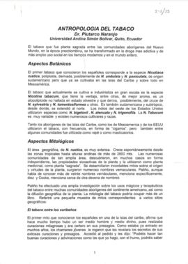 Antropología del tabaco