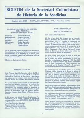 Boletín de la Sociedad Colombiana de Historia de la Medicina. Vol. 1 No. 2