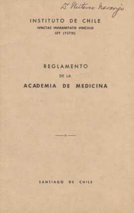 Reglamento de la Academia de Medicina