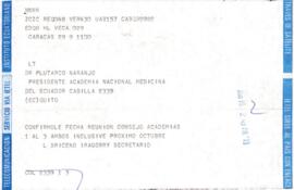 Telegrama - L. Briceño Iragorry