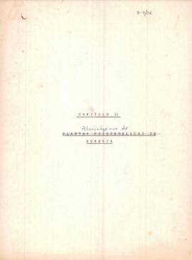 Alucinógenos de Eurasia / Alucinógenos del viejo mundo