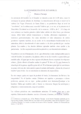 La etnomedicina en el Ecuador