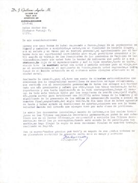Correspondencia - Dr. J. Guillermo Aguilar M.