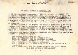 Invitación. Frente Amplio de Mujeres